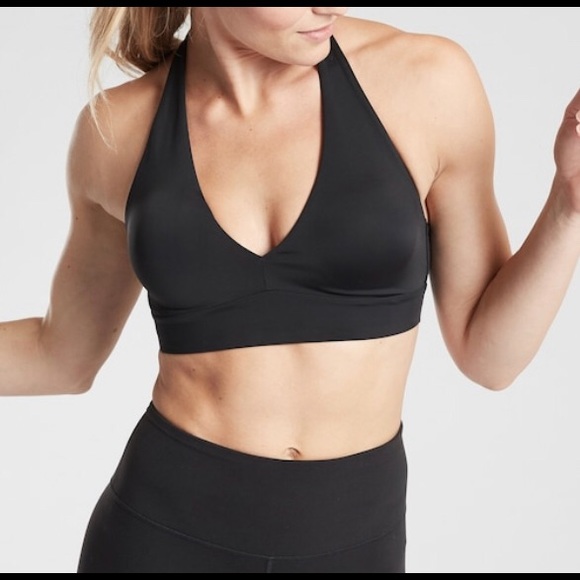 Athleta Yin Sports Bra Black NWT T-Back 34 B/C - Picture 2 of 6